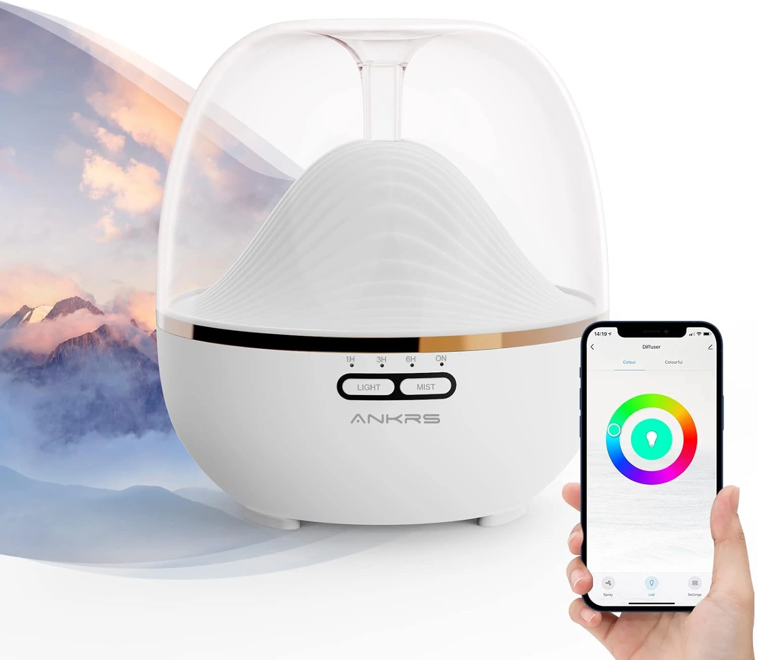 Diffuseur d’huiles essentielles pour améliorer sa concentration en télétravail (home office setup)